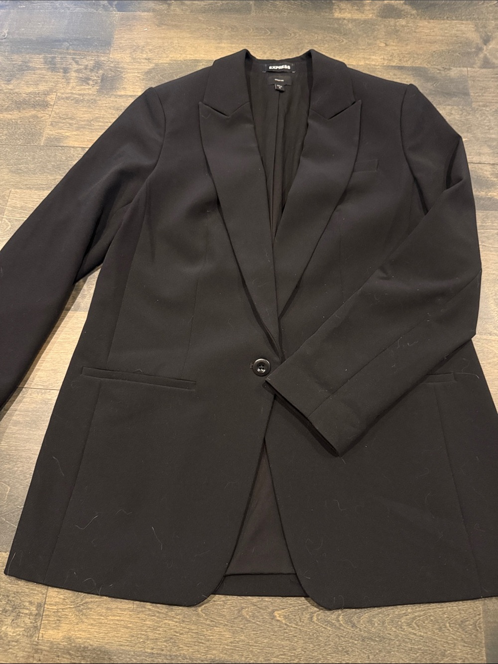 Express Black Open-Front Blazer